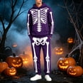 thumbnail image 2 of CONFREE Halloween Mens Sweatsuit 2 Peice Sets Hallowmas Men's Jogging Tracksuit Set Skeleton Graphic Pullover Hoodies Pants Athletic Sweat Suit for Men, 2 of 8