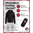 thumbnail image 2 of Canada Weather Gear Girls Puffer Jacket Lightweight Packable Bubble Coat Outerwear Jackets, 2 of 7