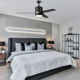 thumbnail image 3 of 52" 3 Blades Ceiling Fan Compatible with Wi-Fi Apps and Voice Control, Smart Fan with LED Light Kit & Wall Switch, 3 of 6