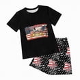 thumbnail image 4 of HCNTES Toddler Baby Boy Infant Girl Independence Day Clothes Short Sleeve Pullover shirt Tops And Short Set Soft Unisex Summer Loungewear Outfits Set(F02-Black,9-10 Years), 4 of 7