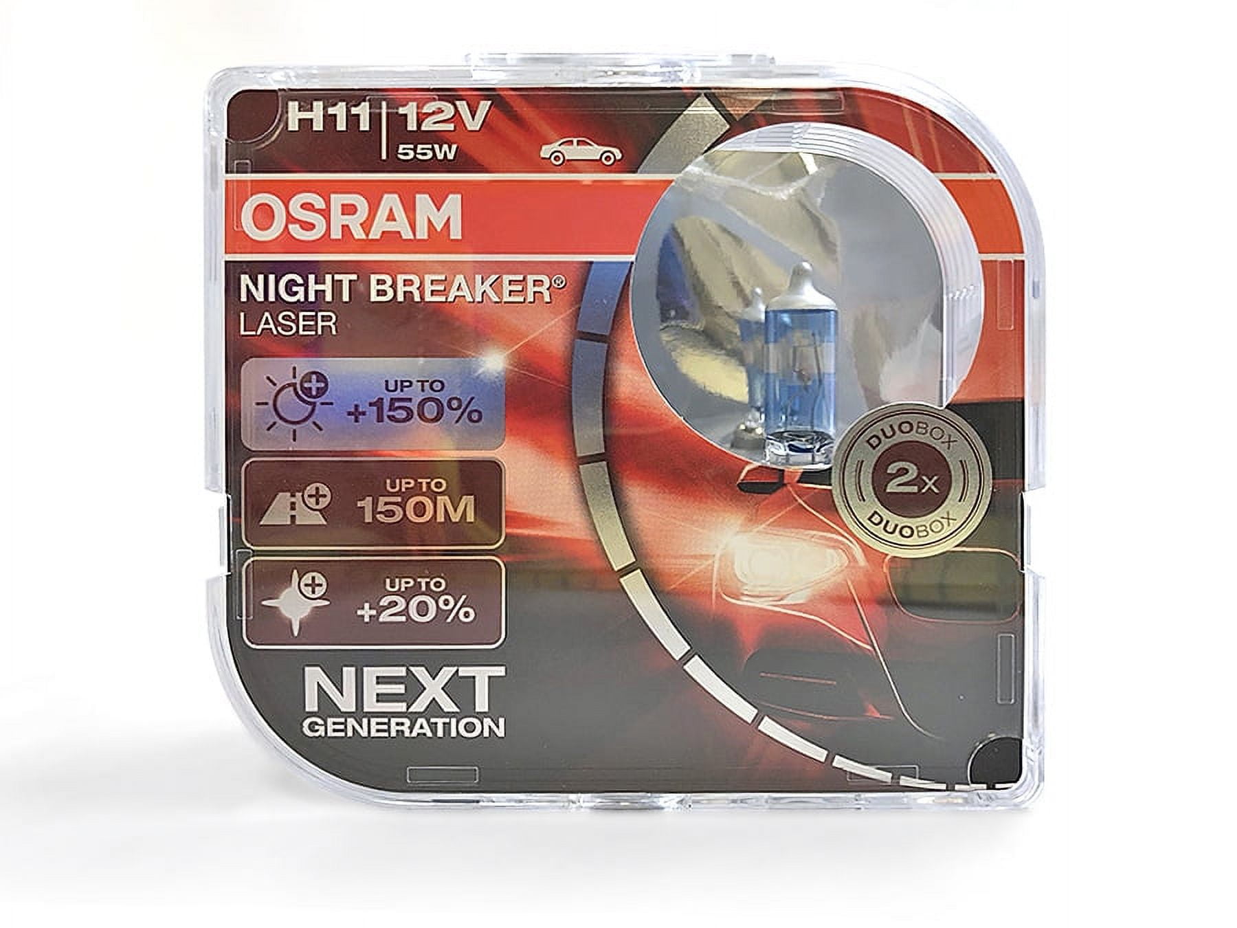 H11 Osram Night Breaker Laser Halogen Headlight Bulb 64211NL