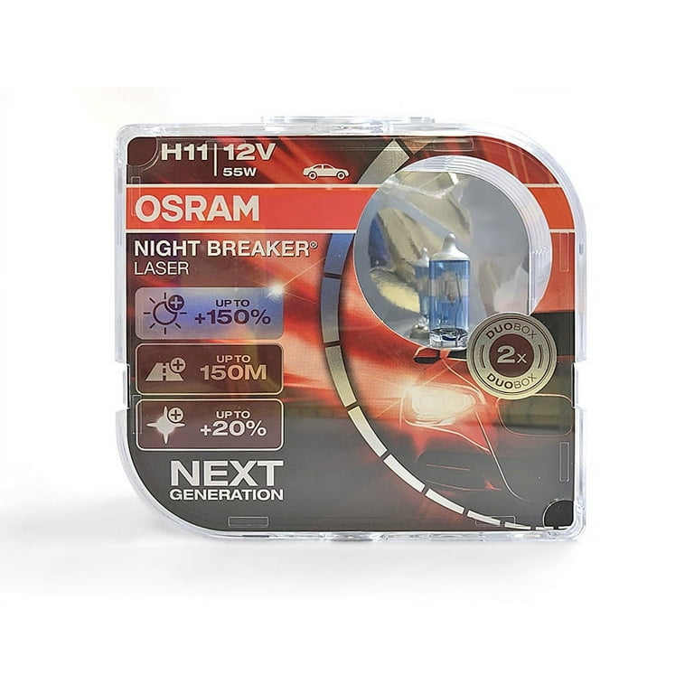 H11 Osram Night Breaker Laser Halogen Headlight Bulb 64211NL (Pack
