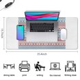 thumbnail image 5 of Long Mouse Pads for Desk,Christmas Folk Pattern Desk Mats on Top Of Desks, Desk Mouse Pad Extra Large with 3mm Non-Slip Base and Stitched Edge for Gaming,Office,Work,Home 35.4x15.7in, 5 of 5