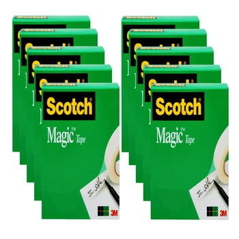 Scotch Magic Tape, 3/4 in x 800 in, 10 Refill Packs