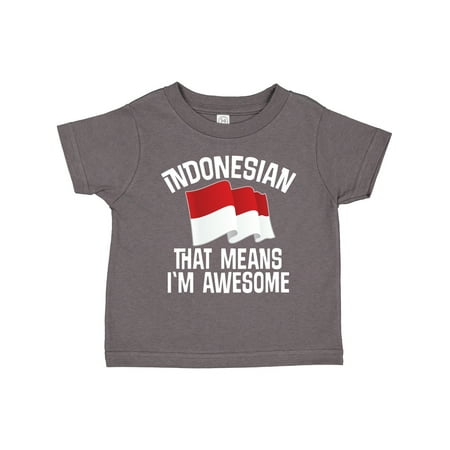 

Inktastic Indonesian Gift Indonesia Flag Gift Toddler Boy or Toddler Girl T-Shirt