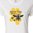 thumbnail image 4 of Inktastic Honeycomb Save the Bees Women's T-Shirt, 4 of 5