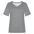 thumbnail image 6 of Afdoent Womens Tops V Neck Casual Print T Shirt Loose Fit Comfortable Bluse Tee Top For Everyday Wear And Fashion Outfits Tee Shirts For Women Comfortable, 6 of 6