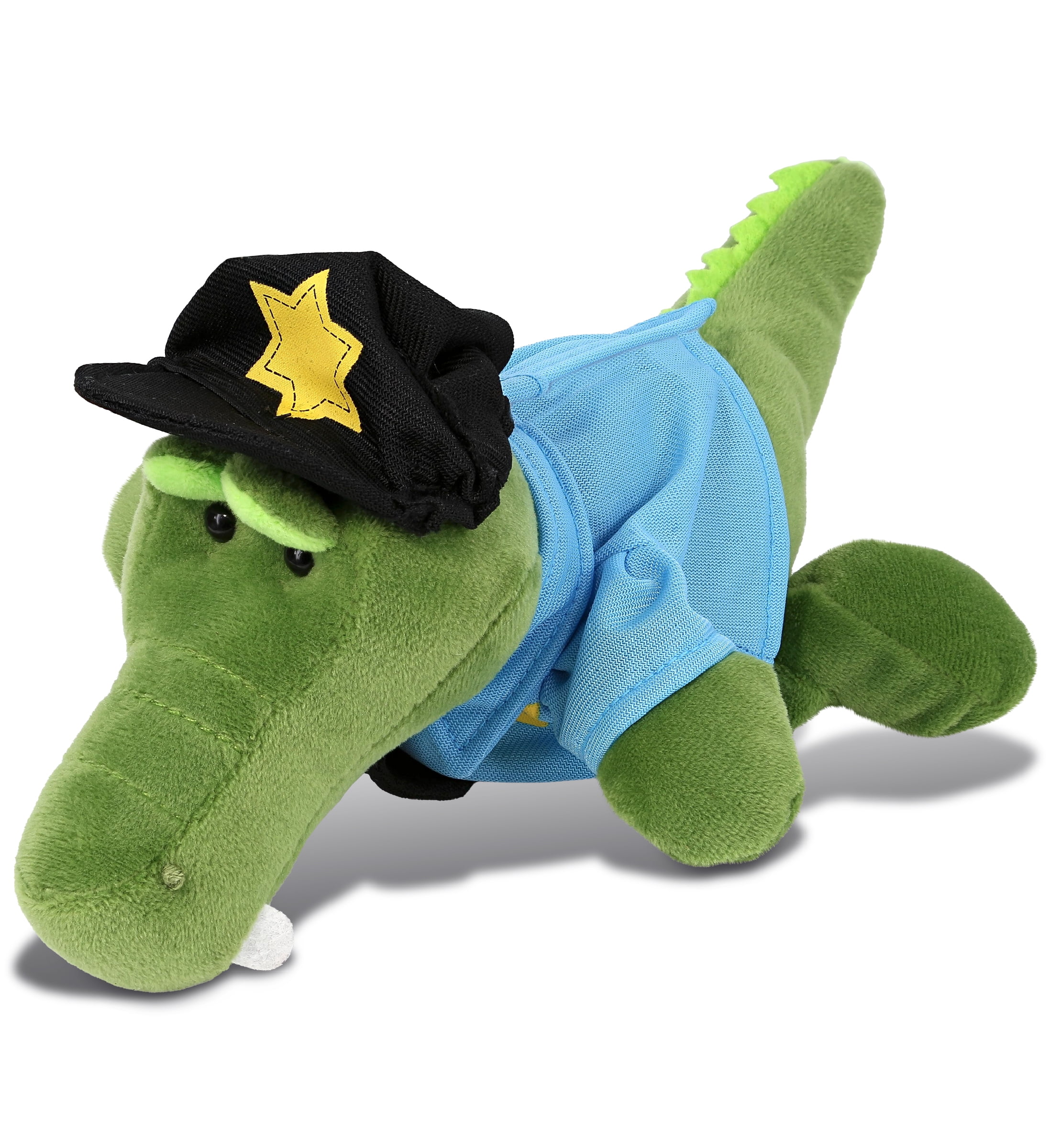 DolliBu Alligator Police Officer Plush Toy Super Soft Alligator Cop