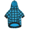 thumbnail image 3 of Plaid Dog Sweaters Hoodies Sweatshirts for Dogs Cats, Warm and Soft Cold Weater Coats for Christmas (Blue, Medium), 3 of 31