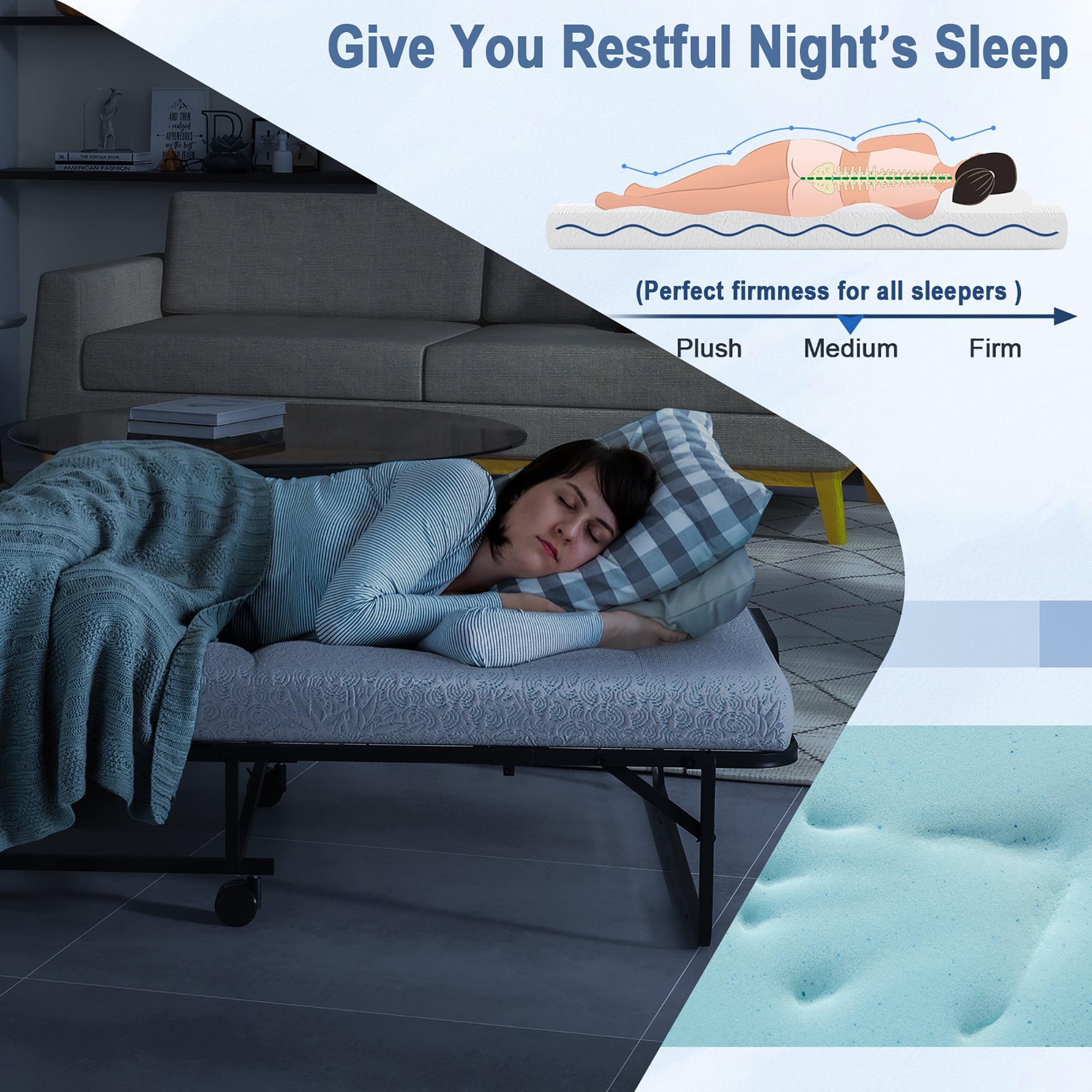 Foldable sale daybed mattress