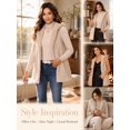 thumbnail image 6 of Mengpipi Women's Sherpa Vest Fall Winter Sleeveless Hooded Relaxed Fit Solid Color Cozy Casual Outerwear S-2XL, 6 of 7
