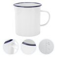 thumbnail image 3 of 1 Pce Tasse Multifonctionnelle en Émail avec Mesure Graduée (Noir Blanc), 3 of 6