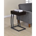 thumbnail image 2 of Troy 1-drawer C-Shaped Side Table Power Outlet Cappuccino, 2 of 5