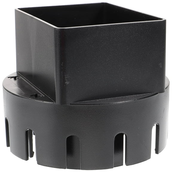 HEMOTON Rainwater Collectors 1Set Black PVC Downspout Diverter for Gutters 3x4inches