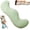 Green, variant on Pea Pod Body Pillow for Side Sleeper, Pea Pod Body Pillow for Adults, S Shaped Full Bodys Support Pillows for Adults, Washable Cover Long Bodys Pillows for Back Support Sleeping (Grey)