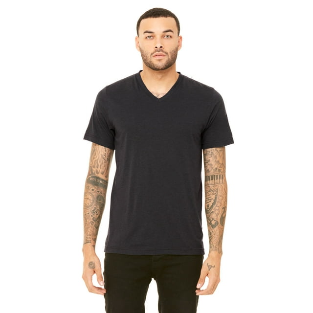 Bella + Canvas T-Shirt Unisexe Col en V en Triblend