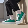 thumbnail image 5 of Women’s Men’s Platform Sneakers&nbsp;Low Top Canvas Shoes Unisex Adults Lace Up Casual Shoes Breathable Platform Walking Sneakers, 5 of 6