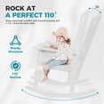 thumbnail image 6 of Ciokea Outdoor White Rocking Chairs Set of 2 All-Weather HDPE Oversize Porch Rocker Chairs for Garden Backyard, 6 of 8