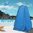 thumbnail image 3 of WoofPaw Pop Up Pod - Privacy Shower Tent with Carry Bag, Dressing Room, Instant Portable Toilet Stall for Camping, Beach, or Tailgate (Blue), 3 of 8