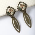 thumbnail image 3 of Leopard Vintage Copper-Colored Lace Bookmarks: Stainless Steel Book Markers for Readers and Book Lovers - Set of 2, 3 of 5