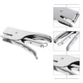 thumbnail image 4 of 1pc Metal Stapler with Hand Grip Design for Stapling Paper Ideal for Office Use Silver, 4 of 7