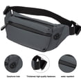 thumbnail image 3 of Bolso de pecho, bolso de cintura impermeable, bolso de mensajero de hombro para deportes al aire libre y ocio, gris, 3 of 5