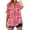 Red, variant on Uaswgudfs Plus Size ​Women's V-Neck Floral & Bird Print Blouse: Relaxed Fit & Lightweight Fabric for Trendy Summer TopsRedM