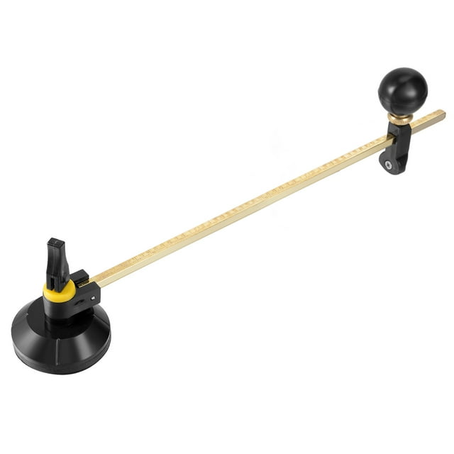 Unique Bargains 80cm Boussoles Réglables Type Cercle de Verre Coupe Circulaire avec Ventouse
