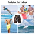 thumbnail image 6 of Sikiie Lion Forest Crown Print Men's Double Layer Swimming Trunks, Adjustable Waistband and Pockets Sports Swimming Trunks, Beach Swimwear-XX-Large, 6 of 6