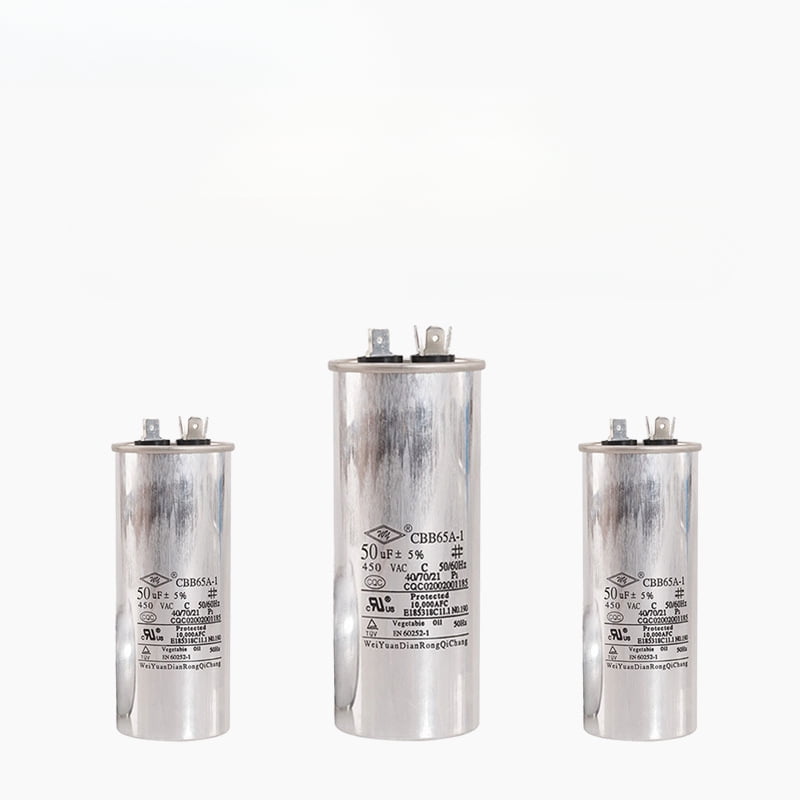 CBB65 Air Conditioner Start Run Capacitor 450V - Aluminum Case Explosion-Proof Capacitor for AC Compressor Motor, 50/60Hz Universal HVAC Replacement Part