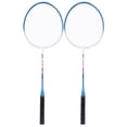 thumbnail image 2 of Iron Alloy Badminton Racket,2Pcs Iron Alloy Battledore Battledore Badminton Racket Rapid Response, 2 of 8