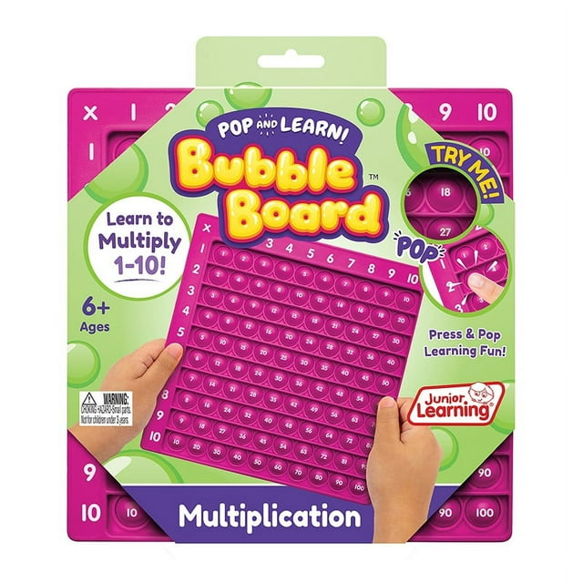 JUNIOR LEARNING Tableau de MULTIPLICATION POP & LEARN