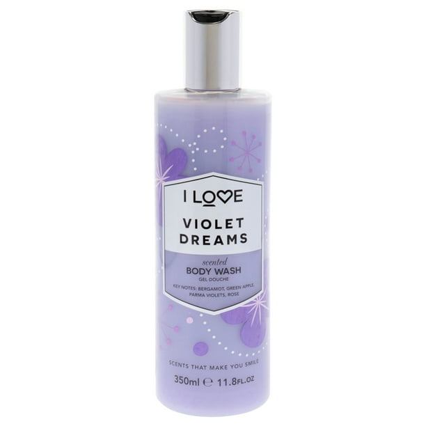 Gel de baño I Love Cosmetics con aroma a violeta para mujer, 350 ml