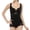 Black, variant on Defitshape Women's Body Shaper Tummy Tuck Shapewear Bodysuit Fajas Thong Slimming Sexy Hip Enhancer Butt Lifter Firm Compression Garment Seamless Lace Nude Large