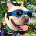 thumbnail image 6 of UOSIA 2 Pcs Pet Sunglasses and Helmet Set Dog Bicycle Helmet with Ear Holes,M,Blue, 6 of 6