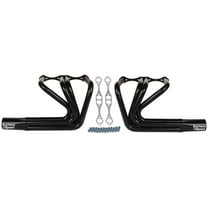Southwest Speed Black Fenderless Sprint Roadster Style Headers For 32 Ford Hi-Boy With Small Block Chevy 265-400 V8 Engines,1 5/8" Tubes,Street Rod