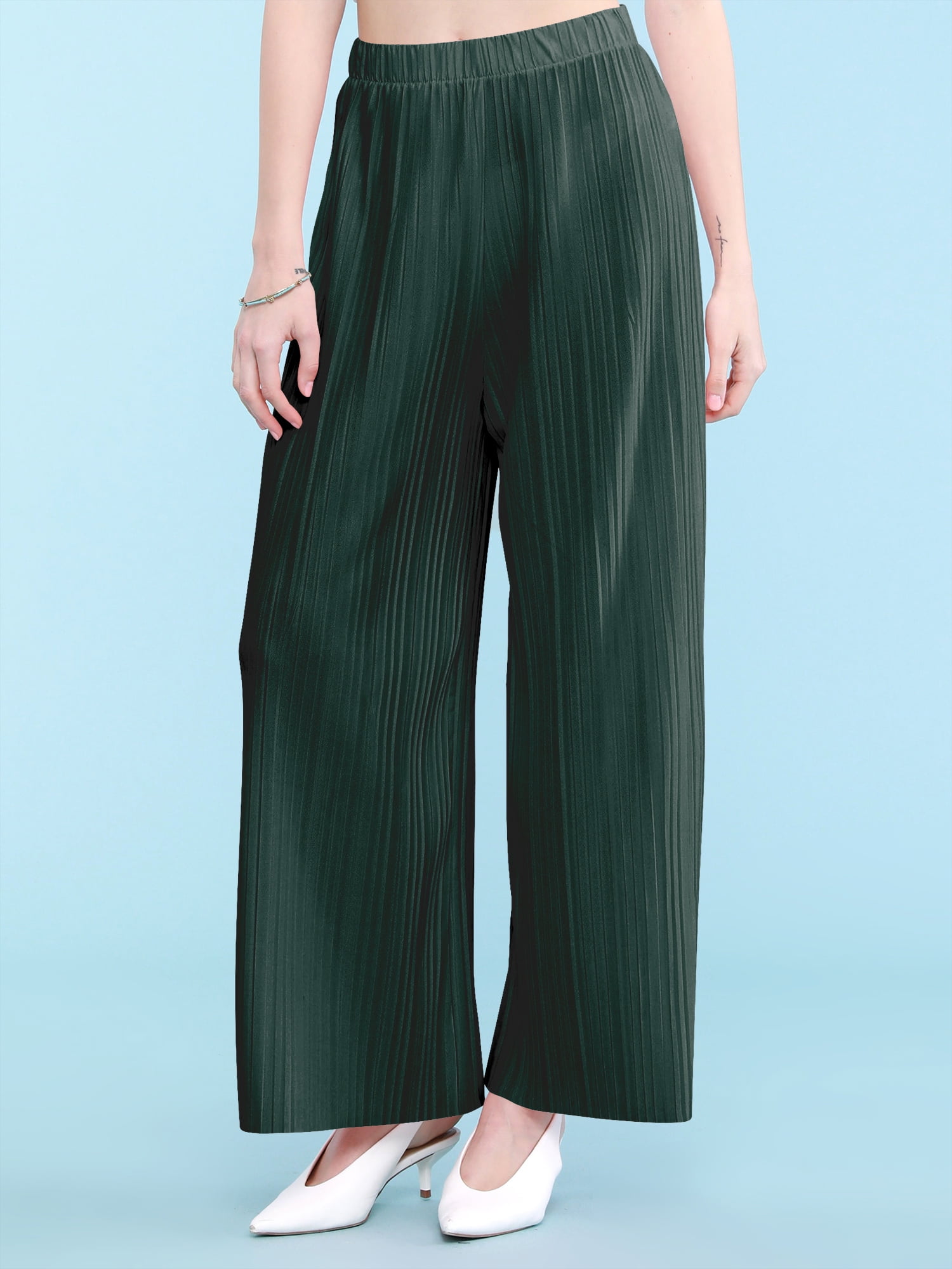 PLEATED BAGGY PANTS - Mid-green | ZARA United States