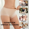 thumbnail image 6 of GAI YI Women's Butt Lifter Shapewear Panties - Tummy Control Body Shaper Underwear with Removable Pads, High Waist Booty Enhancer Panties 2 Pack Skin+Skin XL, 6 of 7