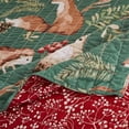 thumbnail image 4 of Greenland Home Fashions Willow Woodlands Reversible Quilt Set, Holiday, 2-Piece Twin/XL, 4 of 6
