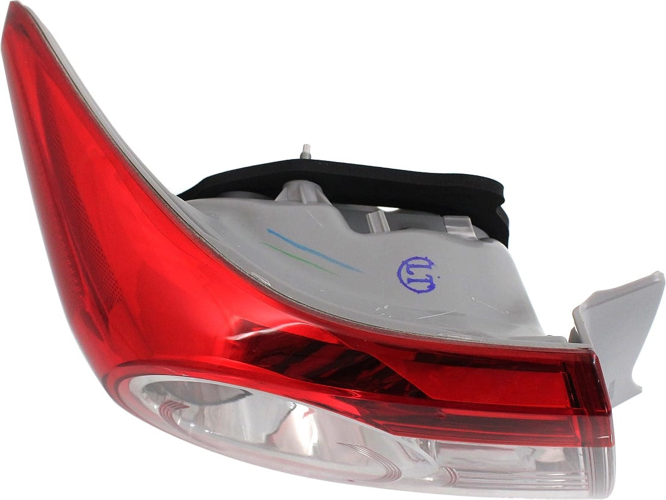 Tail Light Compatible With 2011-2013 Toyota Corolla Left Driver With bulb(s)
