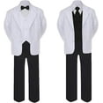 thumbnail image 2 of New Baby Toddler Boys Black Formal Wedding Suits Tuxedo w/ Extra Bow Tie sz S-7, 2 of 3