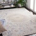 thumbnail image 2 of SAFAVIEH Marquee Clematis Medallion Area Rug, Beige/Grey, 4' x 6', 2 of 8