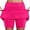 Skirt 107# Hot Pink, variant on Women's Solid Color High Waist Stretchy Mid Rise Culottes with Pocket Sports Workout Training Casual Fashion Printed Skirt