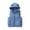 05-Blue, variant on Children's Boys and Girls Outerwear Vests Solid Color Sleeveless Hooded Versatile Short Top Winter Fashion Cute Vest Sky Blue 1 Years