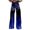 Dark Blue, variant on Bovemsi Wide Leg Pants Woman High Waist Patterned Lightweight Loose Fit Casual Colorful Trouser Jeans Travel Pants