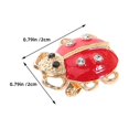 thumbnail image 2 of PAMINGONO 12Pcs Red Rhinestone Ladybug Brooch Pins Decorative Insect Lapel Pins for Scarves Shirts, 2 of 7