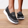 thumbnail image 2 of CAIXAI Orthopedic Shoes for Women Adjustable Upper Women Sneakers Breathable Walking Anti-Skid Wide Walking Shoes for Women Knit Upper Embroidery Mary Jane Flats Women Hands Free Workout Gym Shoes, 2 of 8