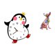 thumbnail image 1 of Reloj de pared,Reloj de pared silencioso y decorativo que no hace tictac,Reloj de pared silencioso de pingüino pequeño Reloj de madera,Figura decorativa,Estatua de perro, 1 of 8