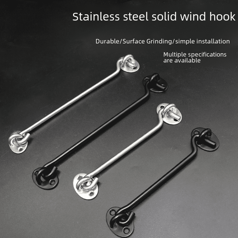 Gancho de acero inoxidable grueso para ventana, gancho para puerta y ...