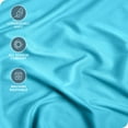 thumbnail image 3 of Bare Home Luxury 1800 Collection Fitted Sheet, Ultra-Soft, Deep Pocket, Full, Aqua, 3 of 8